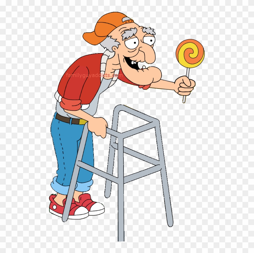 Dj Herbert Lollipop Rockstar Peter - Family Guy Character Herbert Clipart
