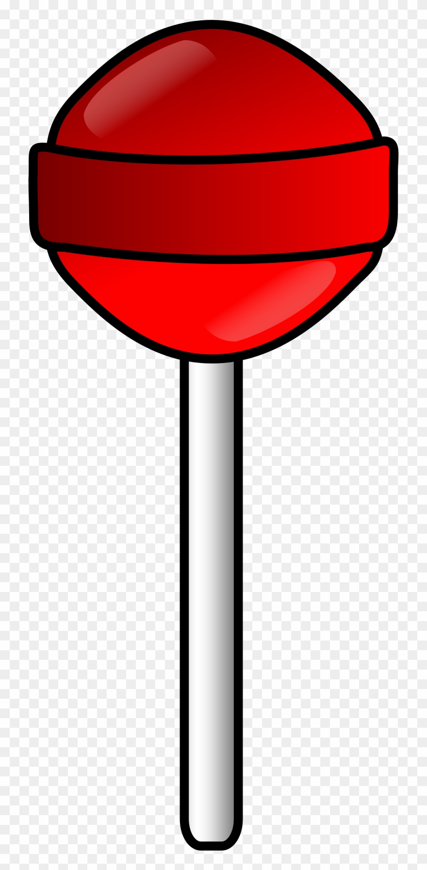 Lollipop Clipart Big Lollipop - Lollipop Red Icon Png Transparent Png