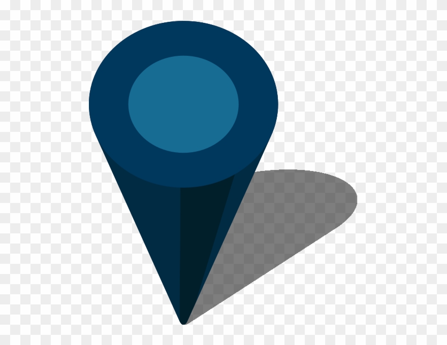 Simple Location Map Pin Panda Free Images - Location Icon Png Dark Blue Clipart