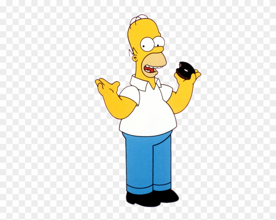 Simpsons Tv Png Svg Black And White Download - Homer Simpson Transparent Png Clipart