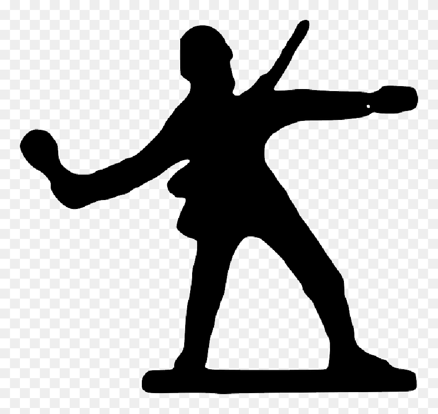 Wwii Soldier Silhouette Clipart - Toy Soldier - Png Download