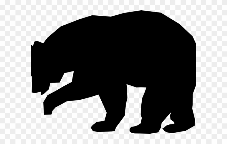 Black Bear Silhouette Png Clipart
