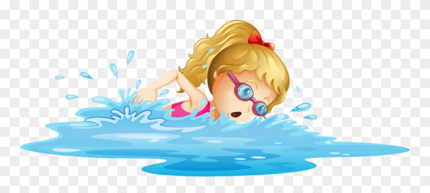 U042f U043d U0434 U0435 U043a U0441 U0424 U043e U0442 - Kid Swimming Vector Clipart