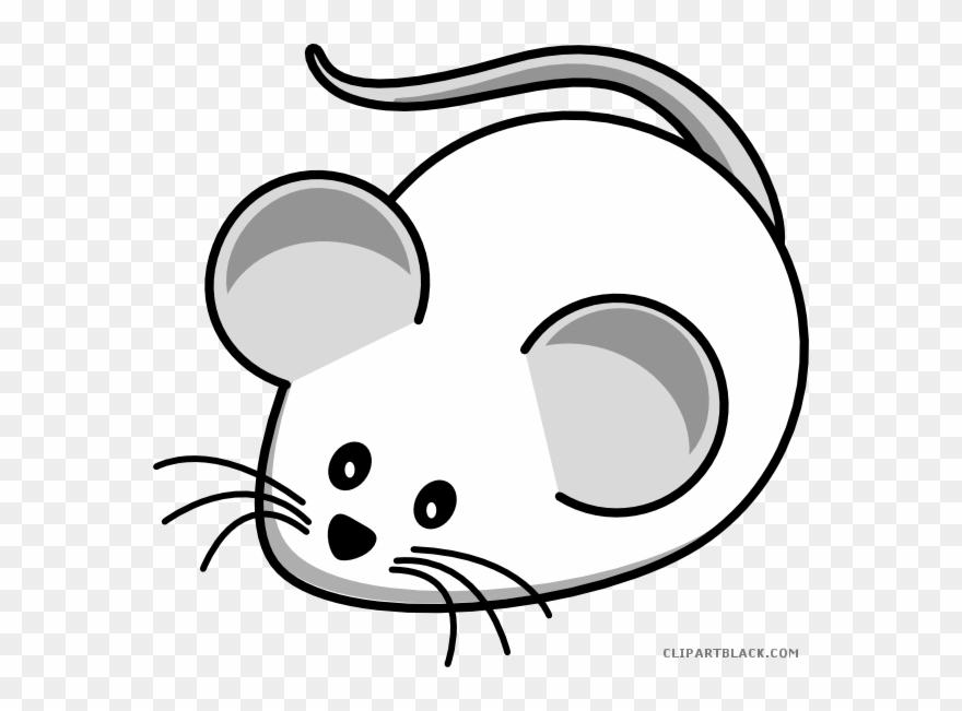 Mice Clipart Black And White - White Mouse Clipart - Png Download