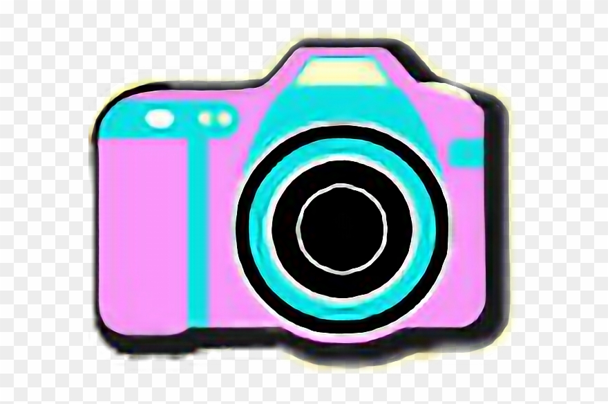 90's Camera Pink Cute Radfreetoedit - Camera Clipart