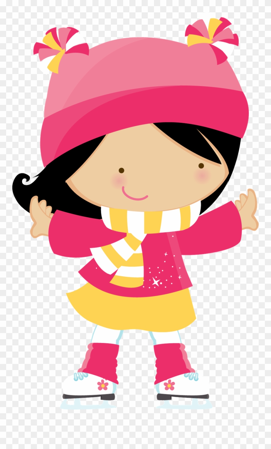 Coreldraw, Cute Drawings, Toddler Girl, Stencils, Paper - Niños En Invierno Dibujo Clipart