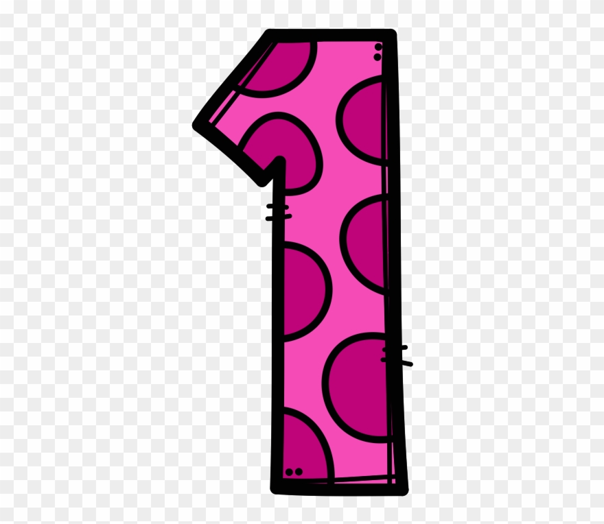 Double Pink Spot 1 - Numeros Png Preescolar Clipart