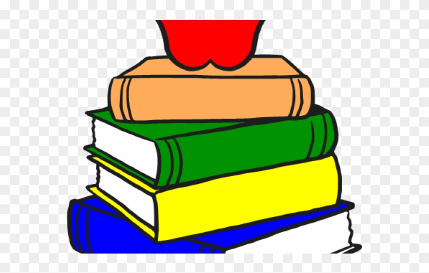Stack Of Books Clipart - Clip Art Books Cartoon - Png Download