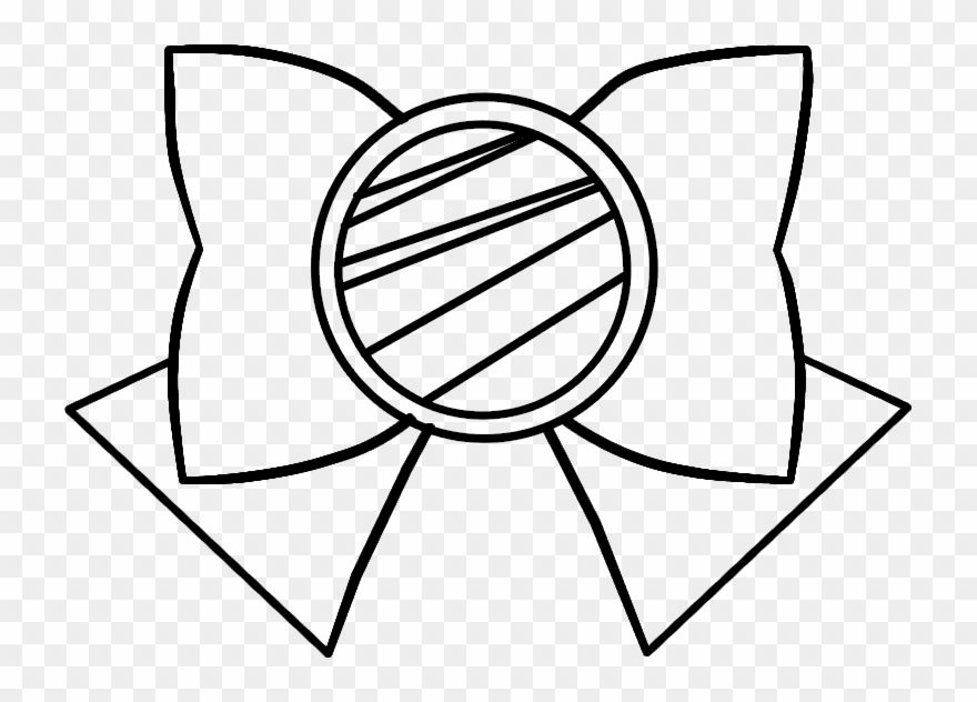 Sailor Moon Clipart Compact Transparent - Sailor Moon Bow Vector - Png Download
