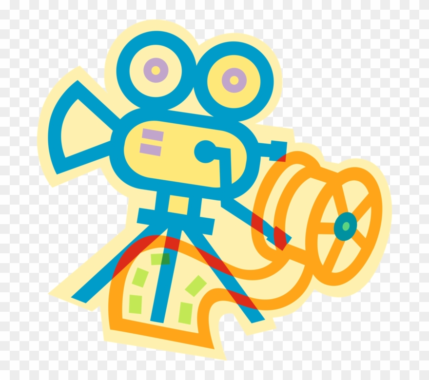 Vector Illustration Of Hollywood Cinematic Motion Picture - Film Reel Clip Art - Png Download