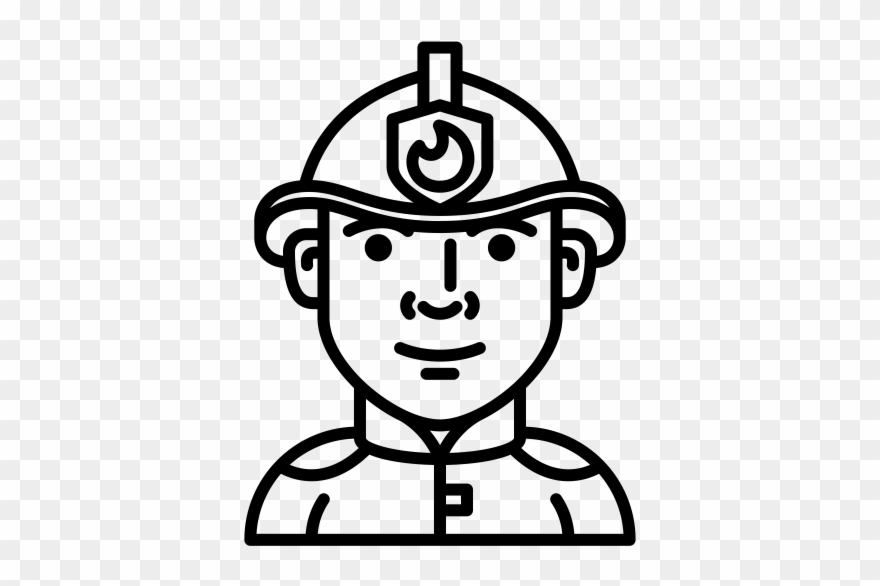 Firefighter Rubber Stamp - Boat Captain Drawing Png Clipart