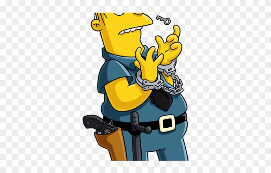 The Simpsons Clipart Police Officer - Simpsons Kearney Zzyzwicz Family - Png Download