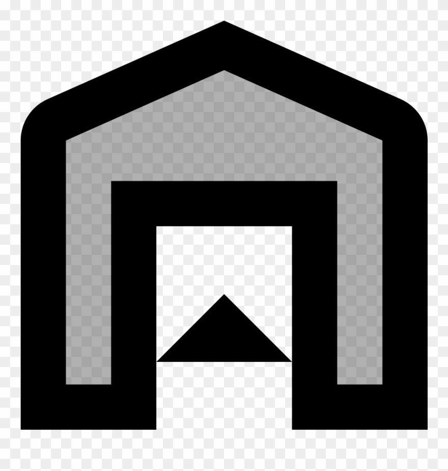 Open Garage Door Icon - Sign Clipart