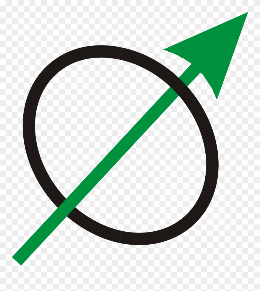 Open - Through Arrow Clipart