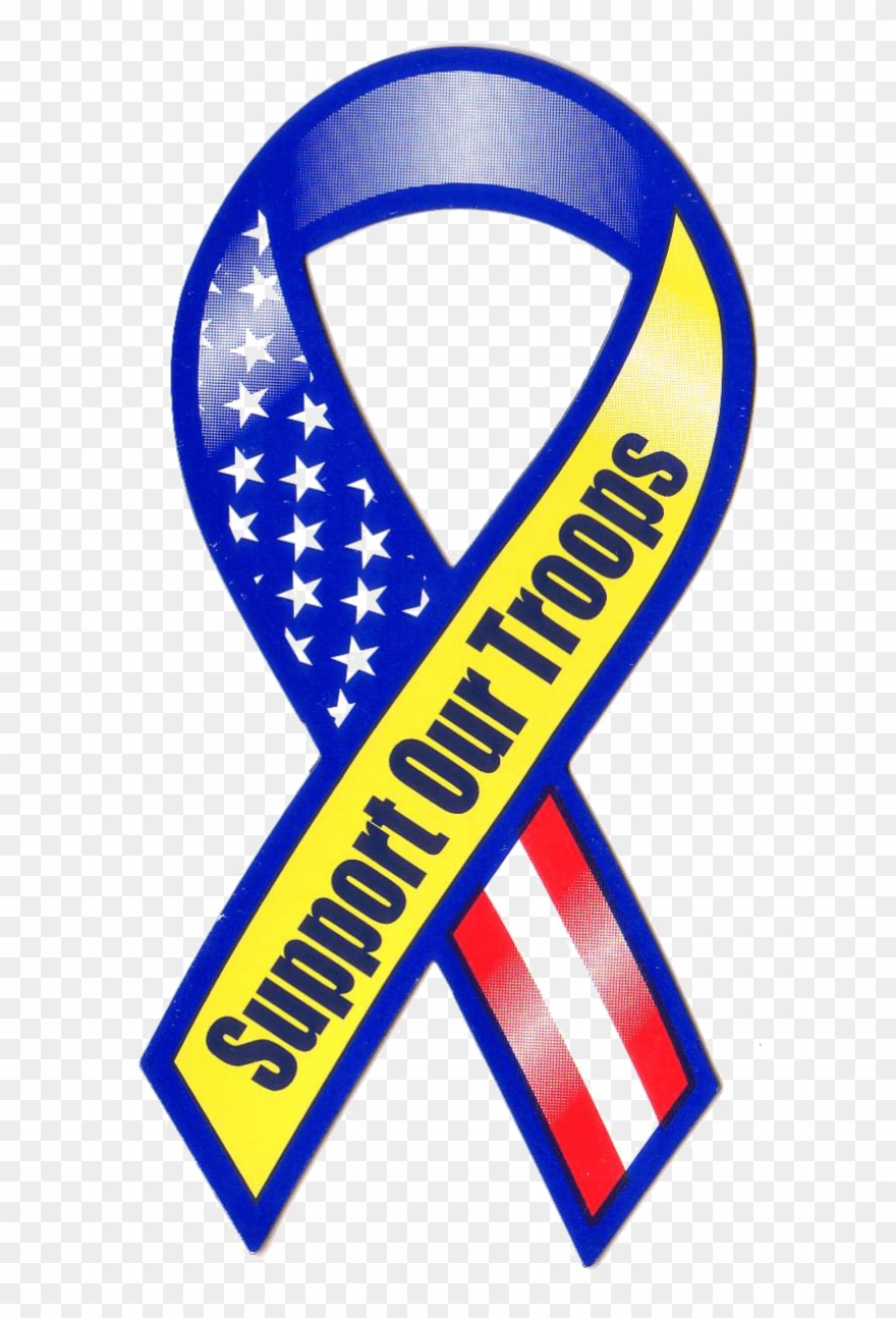 During The Month Of November, Julia Quinn And Waxcreative - Support Our Troops Ribbon Clipart