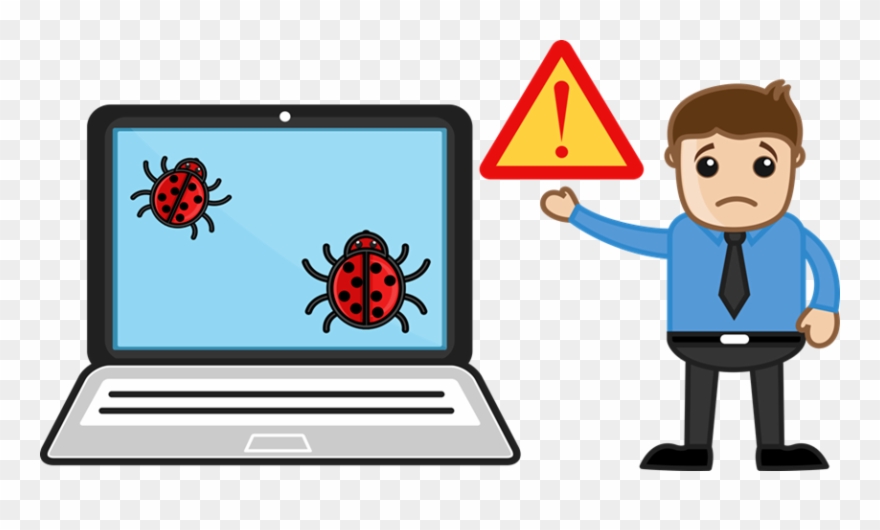 Cliparts Computer Viruses - Computer Affected By Virus - Png Download