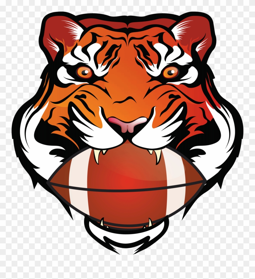 Tiger With Basketball In Mouth Clipart
