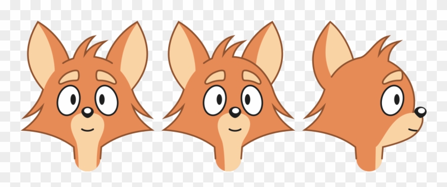Harvett Fox's Redesigned Head - Fox Clipart