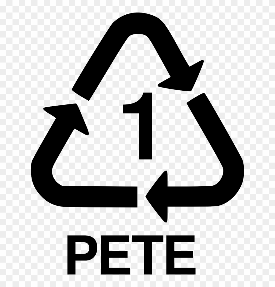 Plastic - Recycle Number 1 Clipart