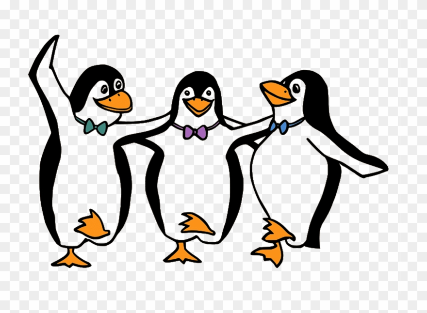 Marvelous , Splendid , Extraordinary Words Are Not - Dancing Penguins Cartoon Clipart