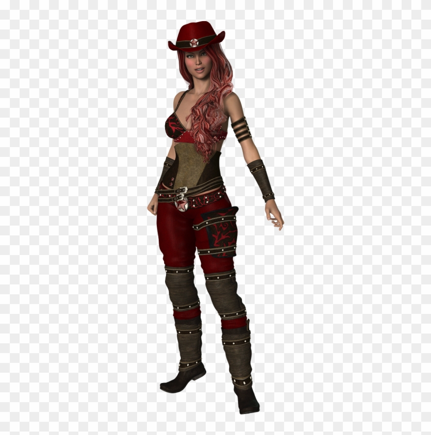 Vestimenta De Vaquero Para Mujer Clipart