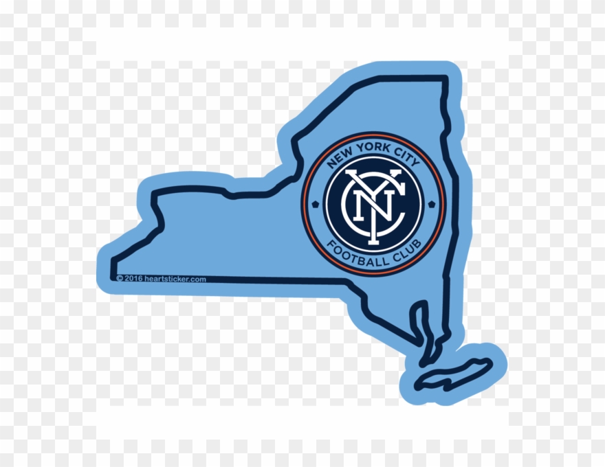 Mls New York City Fc Sticker,all-weather Premium Vinyl - New York Vs Atlanta United Clipart