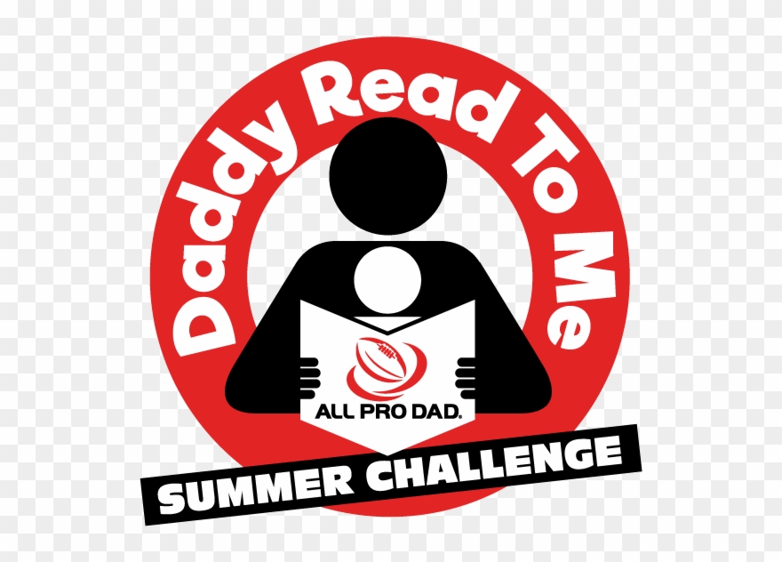 Daddy Read To Me Summer Challenge Logo1 - Reading Clipart