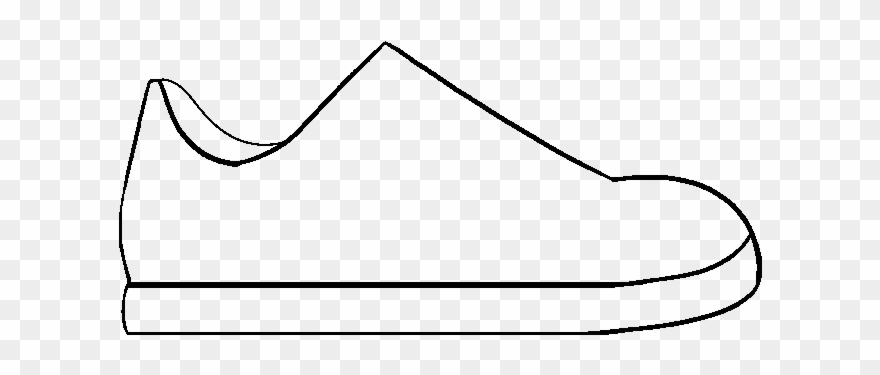 How To Draw Shoe - Line Art Clipart