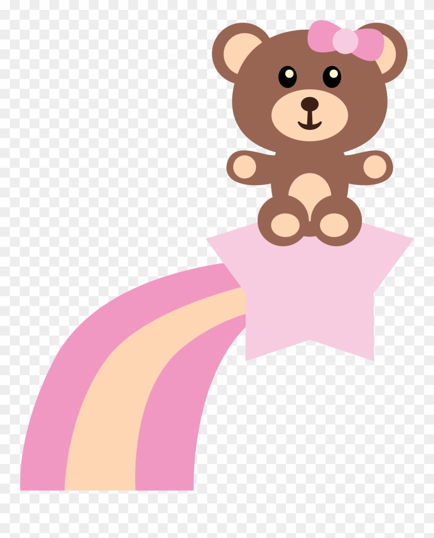 Rainbow Promise, Bear Illustration, Teddy Bears, Clip - Clipart Teddy Bear Girl - Png Download