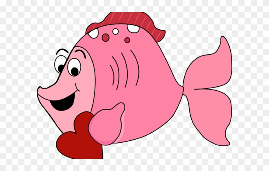 Pink Eyes Clipart Valentines - Green Fish Clipart - Png Download