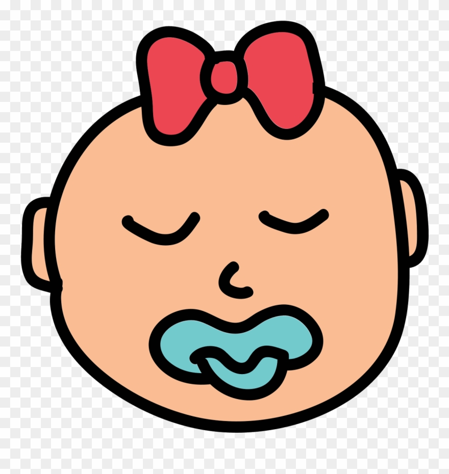 Sleeping Baby Girl Icon - Sleep Baby Girl Icon Png Clipart