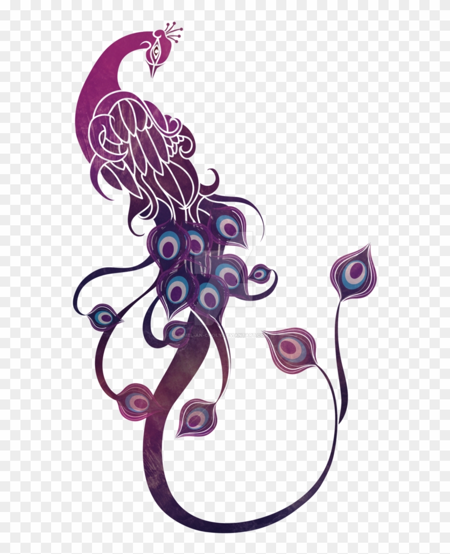 Purple Peacock Png Clipart