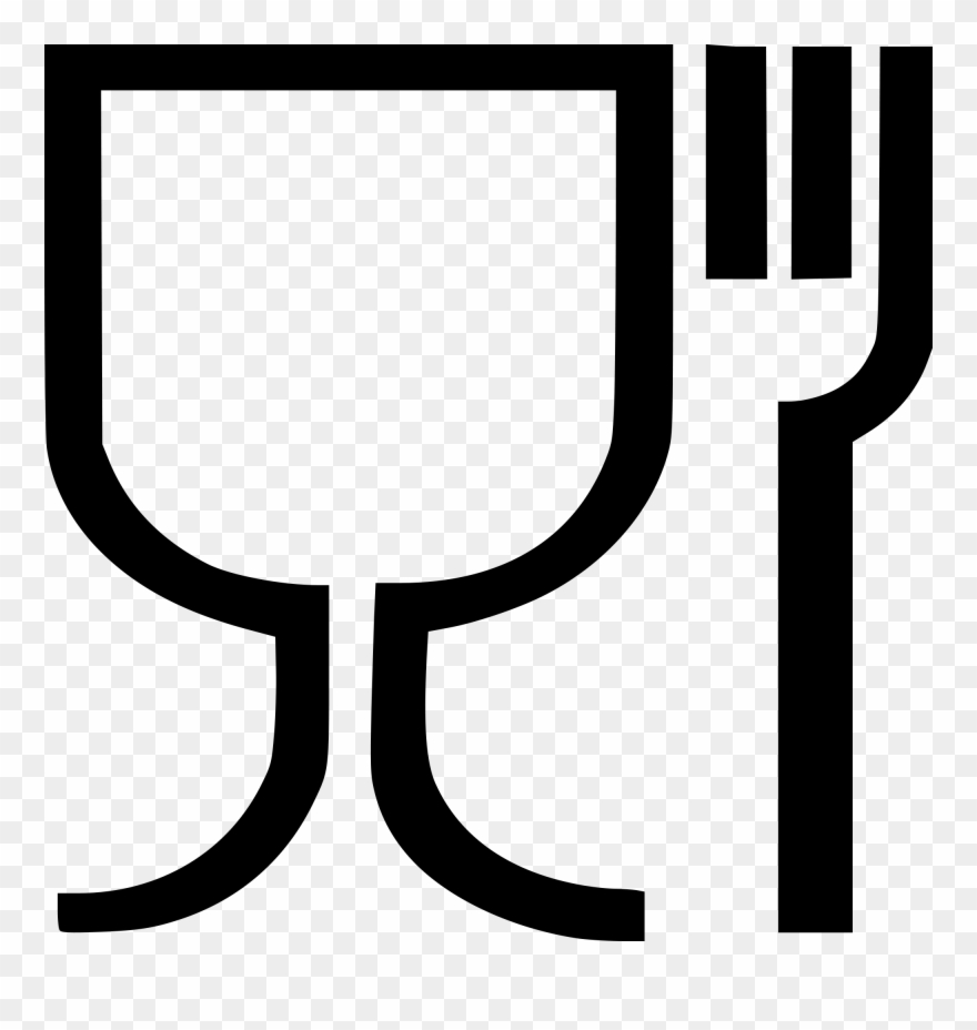 Open - Food Contact Material Symbol Clipart