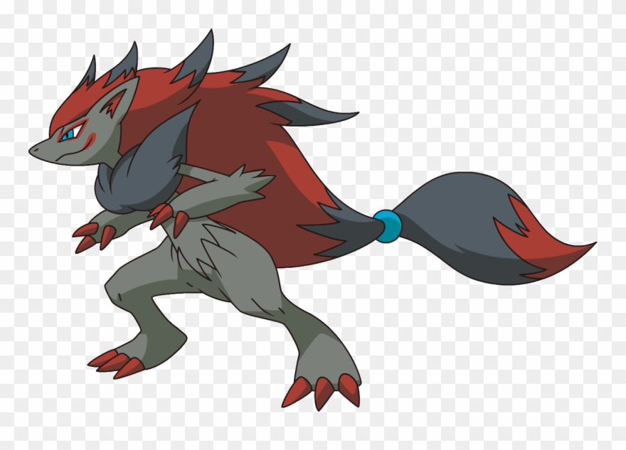 Werewolf Pokemon - Zoroark Pokemon Clipart