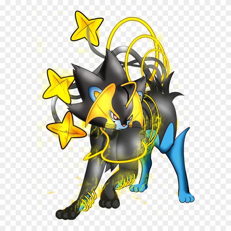 Pokemon Clipart Outline - Pokemon Mega Luxray Deviantart - Png Download