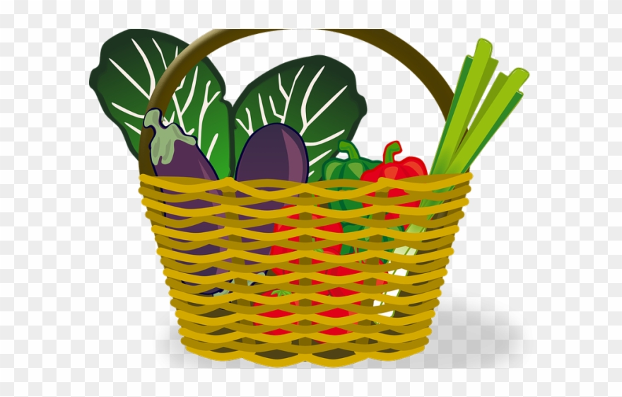Vegetables Clipart Shopping - Vector Basket Png Transparent Png