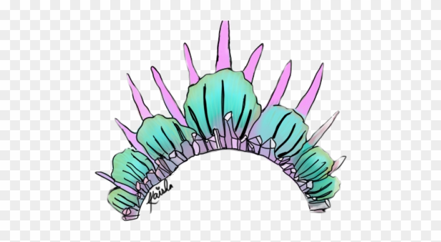 Crown Clipart Mermaid - Mermaid Crown Clipart Png Transparent Png