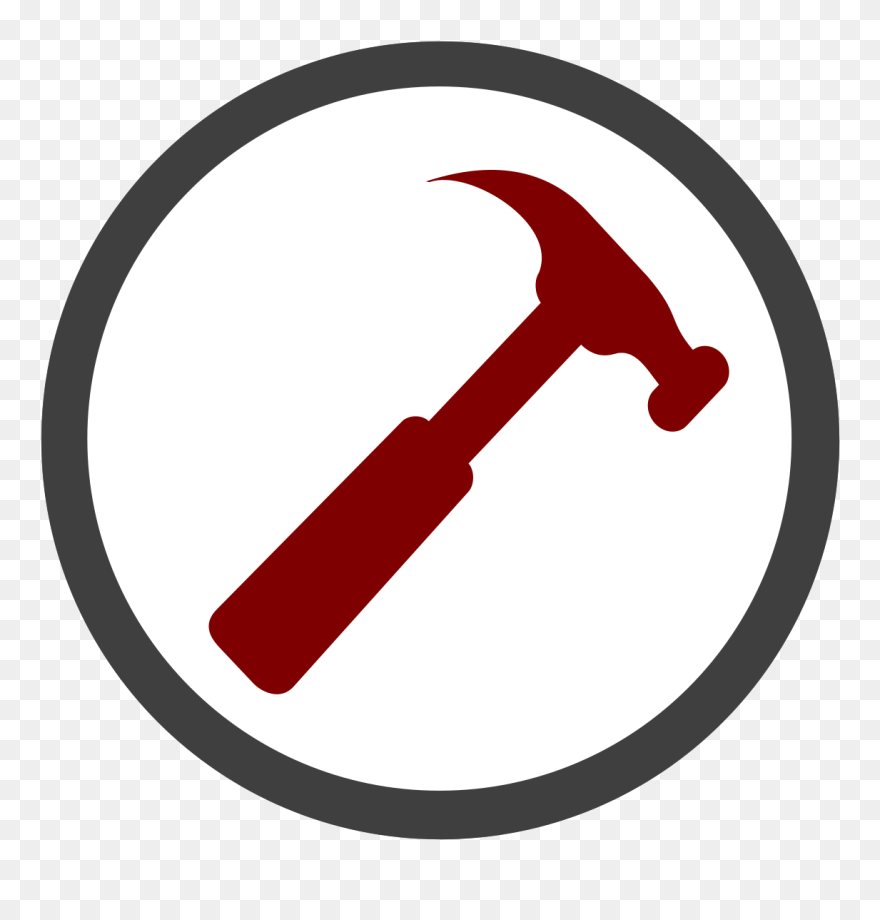 How To Set Use Red Hammer Clipart - Png Download