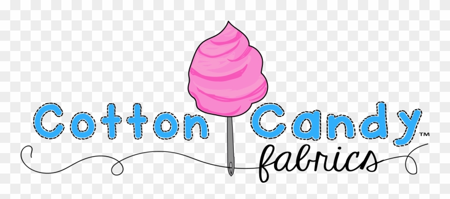 Designer Fabrics Shipped Fast From Cotton Candy Fabrics - Cotton Candy Logo Png Clipart