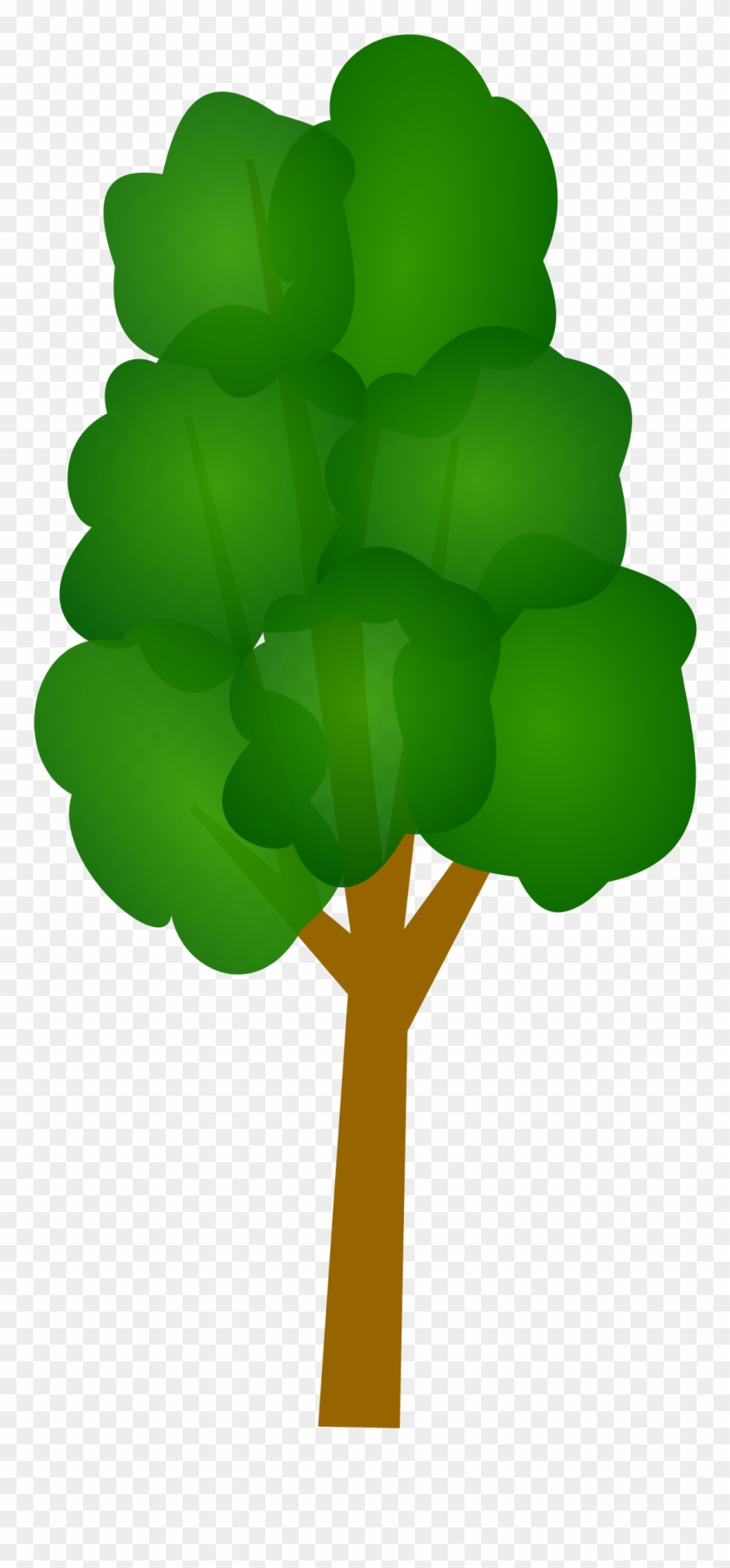 Tree Free Vector - Long Tree Vector Png Clipart