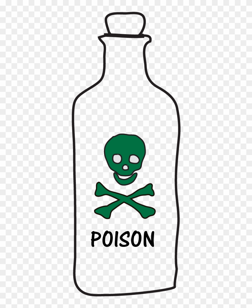 Drawing Of Bottle Labeled Poison - Drawings Of A Poison Bottle Clipart