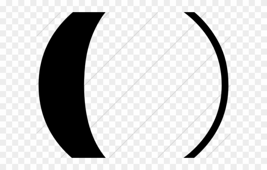 Moon Clipart Quarter - Circle - Png Download