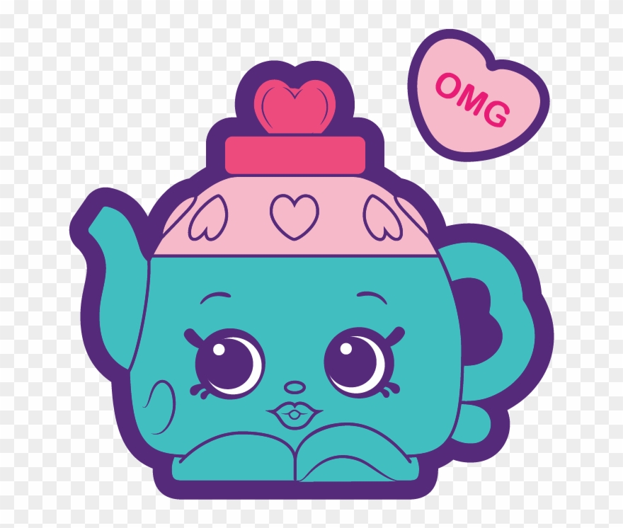 Shopkins Lovely Hearts Teapot - Wiki Clipart
