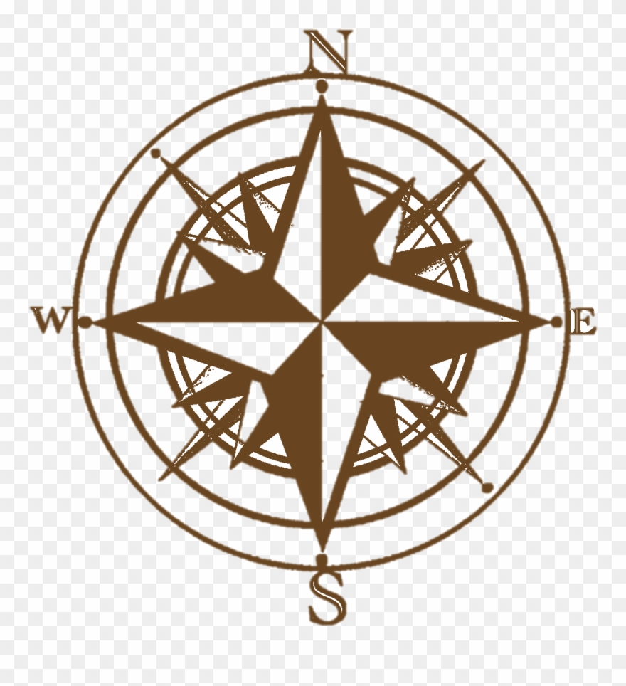 Rip Clipart Flower Garden Border Clip Art 10 84 Rip - Classic Compass - Png Download