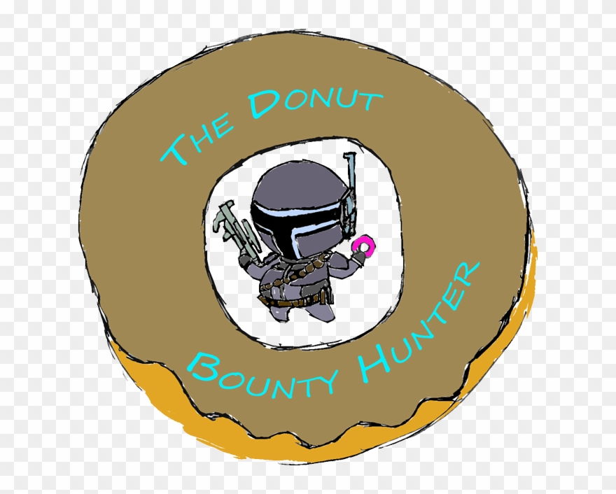The Donut Bounty Hunter - Cartoon Clipart