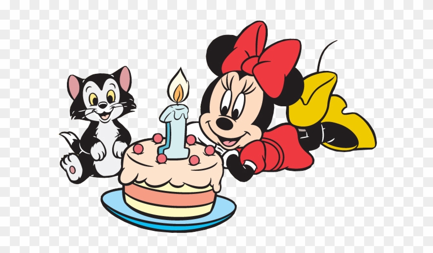 Minnie Mickey Minnie Mouse, Birthday Cake, Happy Birthday, - Disney Clipart