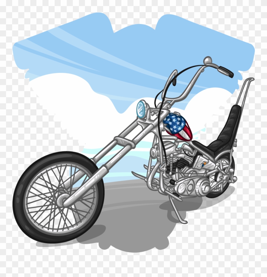 Chopper Bike - Bicycle Clipart