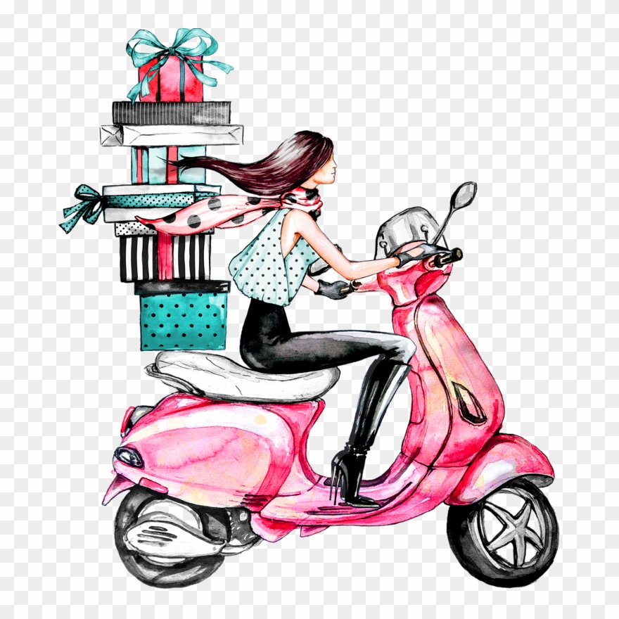 Publicat De Eu Ciresica La - Vespa Birthday Clipart