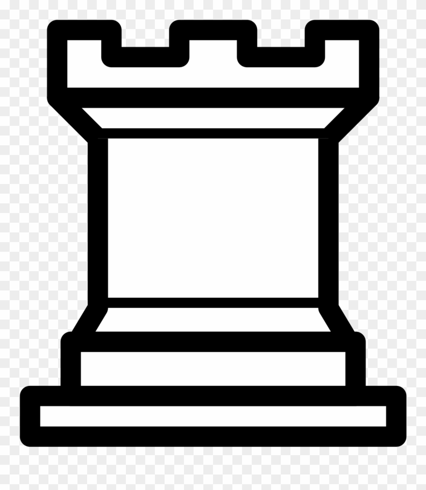 Western White Side Rook - Rook Svg Clipart