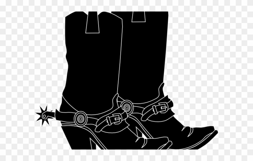 Cowboy Clipart Line Dancing - White Cowboy Boots Clip Art - Png Download